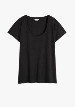 Hari Scoop Neck Cotton Slub T-Shirt -Clothing Store 005675 0456 07