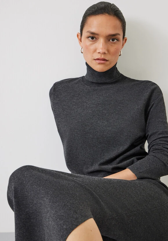 Harper Roll Neck Midi Dress 2 Harper Roll Neck Midi Dress - Image 2