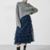 Florence Ruffle Jersey Skirt