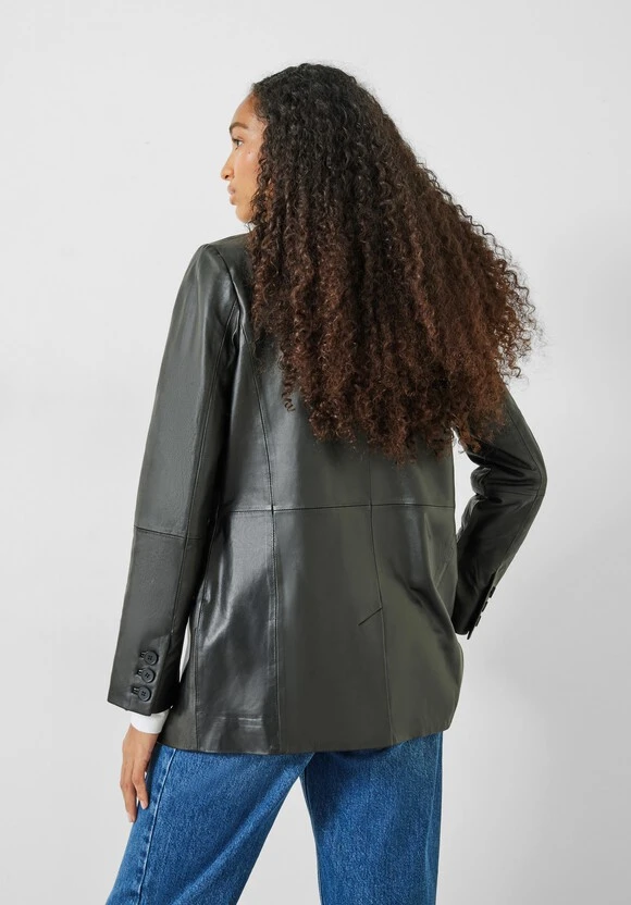 Leather Blazer 4 Leather Blazer - Image 4