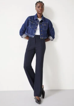 Slim Leg Pintuck Trousers