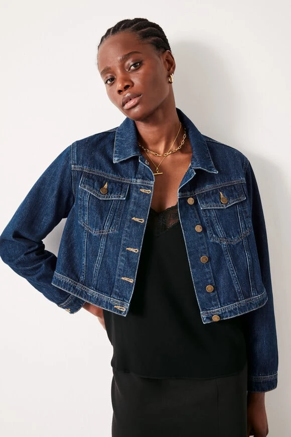Ciara Cropped Denim Jacket 1 Ciara Cropped Denim Jacket