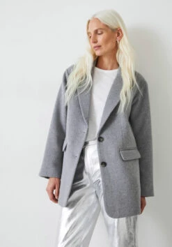 Jayde Wool Blend Blazer Coat