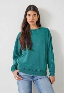 Contrast Stitch Sweatshirt 20 Contrast Stitch Sweatshirt -Clothing Store 009082 3381 01