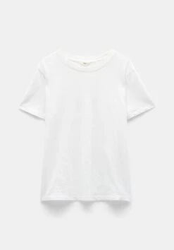 Hattie Cotton Slub Crew Neck T-Shirt 22 Hattie Cotton Slub Crew Neck T-Shirt -Clothing Store 009118 0001 07 10