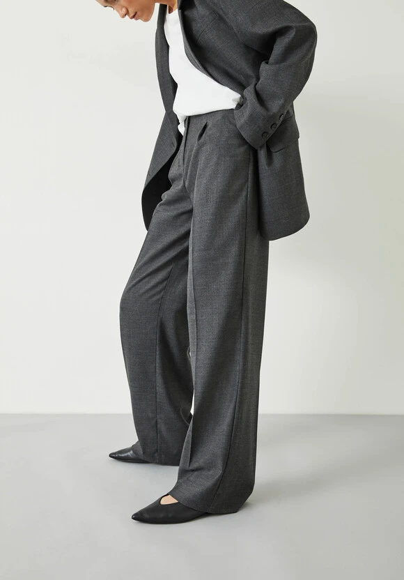 Carla Tailored Wide Leg Wool Blend Trousers 2 Carla Tailored Wide Leg Wool Blend Trousers - Image 2