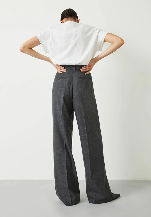 Carla Tailored Wide Leg Wool Blend Trousers 3 Carla Tailored Wide Leg Wool Blend Trousers - Image 3