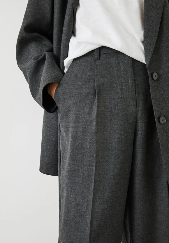 Carla Tailored Wide Leg Wool Blend Trousers 4 Carla Tailored Wide Leg Wool Blend Trousers - Image 4