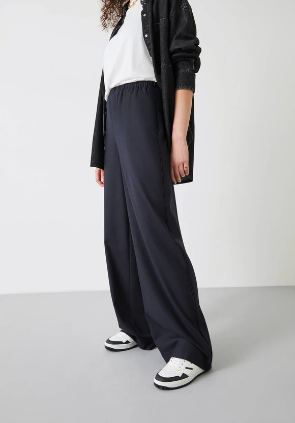 Alpa Wide Leg Wool Blend Trousers 2 Alpa Wide Leg Wool Blend Trousers - Image 2