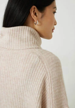 Keily Ribbed Roll Neck Wool Blend Jumper -Clothing Store 009522 4146 04