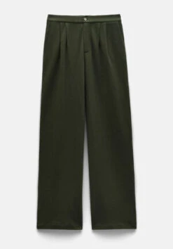 Slim Leg Pintuck Trousers -Clothing Store 009530 2018 07