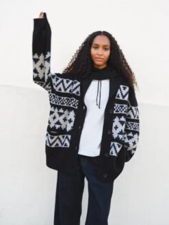 Kellton Shawl Wool Blend Cardigan