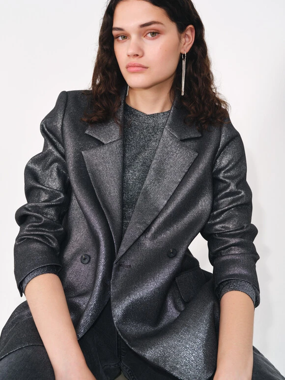 Hazel Metallic Blazer 1 Hazel Metallic Blazer