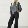 Camille Flat Front Cotton Trousers