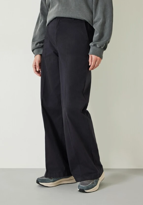 Camille Flat Front Cotton Trousers 2 Camille Flat Front Cotton Trousers - Image 2