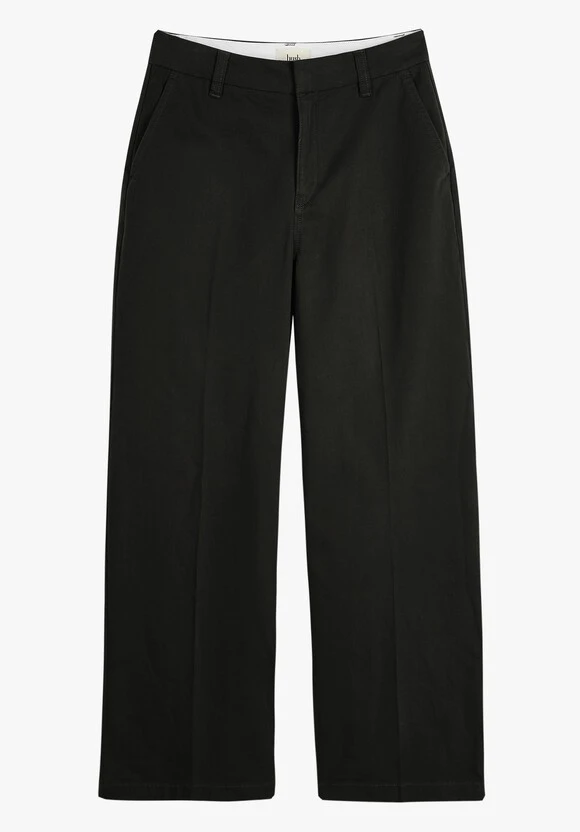 Camille Flat Front Cotton Trousers 5 Camille Flat Front Cotton Trousers - Image 5