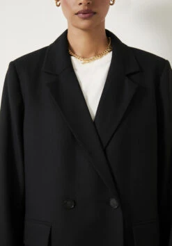 Double Breasted Wool Blend Blazer 14 Double Breasted Wool Blend Blazer -Clothing Store 009670 0456 04