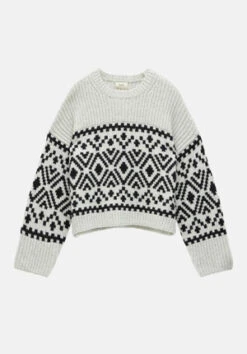 Georgie Diagonal Stripe Wool Blend Jumper -Clothing Store 009686 4443 07