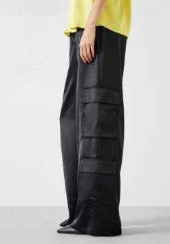 Katy Satin Wide Cargo Trousers -Clothing Store 009689 0456 04