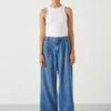 Lya Pleated Wide-Leg Jeans