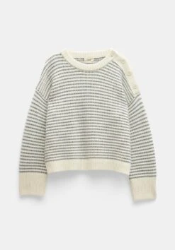 Zoya Striped Wool Blend Jumper -Clothing Store 009714 1664 07 2