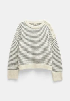 Georgie Diagonal Stripe Wool Blend Jumper -Clothing Store 009714 1664 07