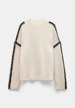 Georgie Diagonal Stripe Wool Blend Jumper -Clothing Store 009717 0253 07