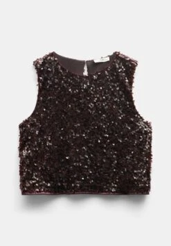 Annika Sparkle V Neck Top 36 Annika Sparkle V Neck Top -Clothing Store 009762 0081 07