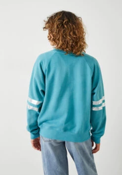 Metallic Stripe Relaxed Sweatshirt -Clothing Store 009771 1812 03