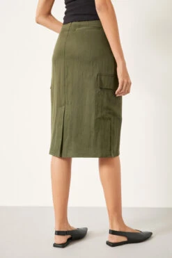 Amba Knee Length Cargo Skirt 21 Amba Knee Length Cargo Skirt -Clothing Store 009787 2016 03