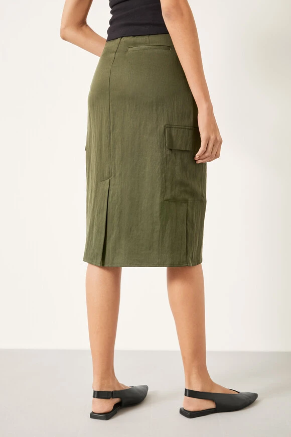 Amba Knee Length Cargo Skirt 3 Amba Knee Length Cargo Skirt - Image 3