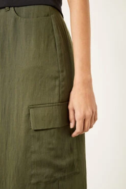 Amba Knee Length Cargo Skirt 22 Amba Knee Length Cargo Skirt -Clothing Store 009787 2016 04