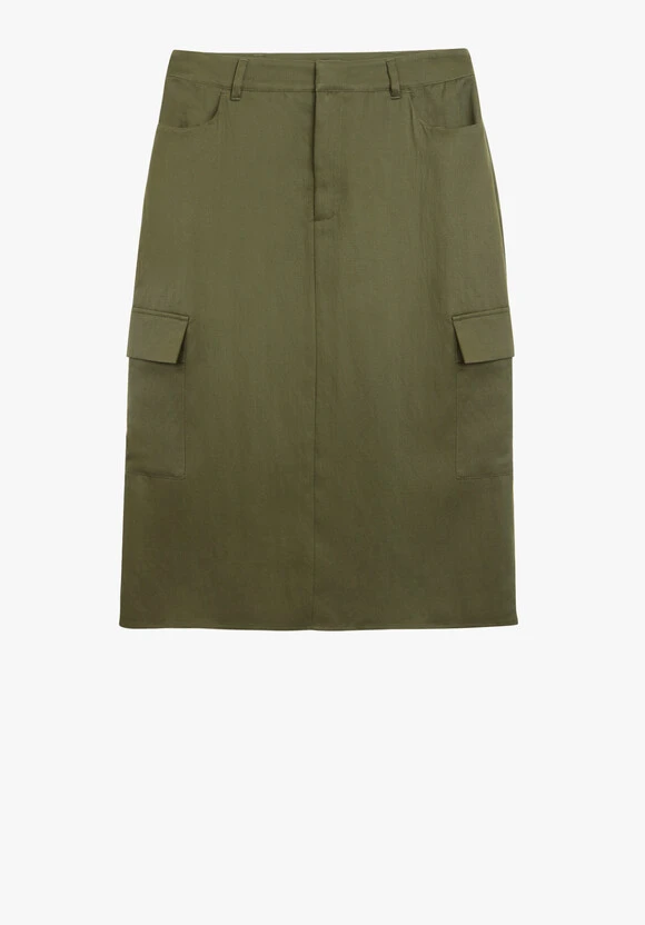 Amba Knee Length Cargo Skirt 5 Amba Knee Length Cargo Skirt - Image 5