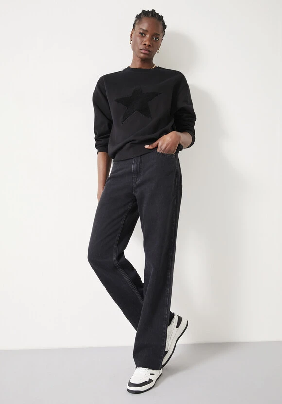 Simran Star Texture Sweatshirt 2 Simran Star Texture Sweatshirt - Image 2