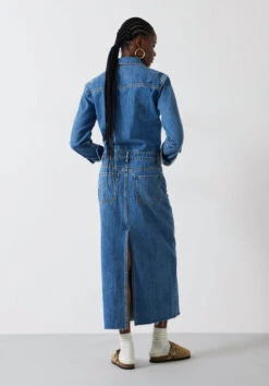 Tate Denim Maxi Shirt Dress -Clothing Store 009907 2797 03