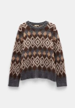 Tessa Fairisle Crew Jumper -Clothing Store 010101 2805 07 2