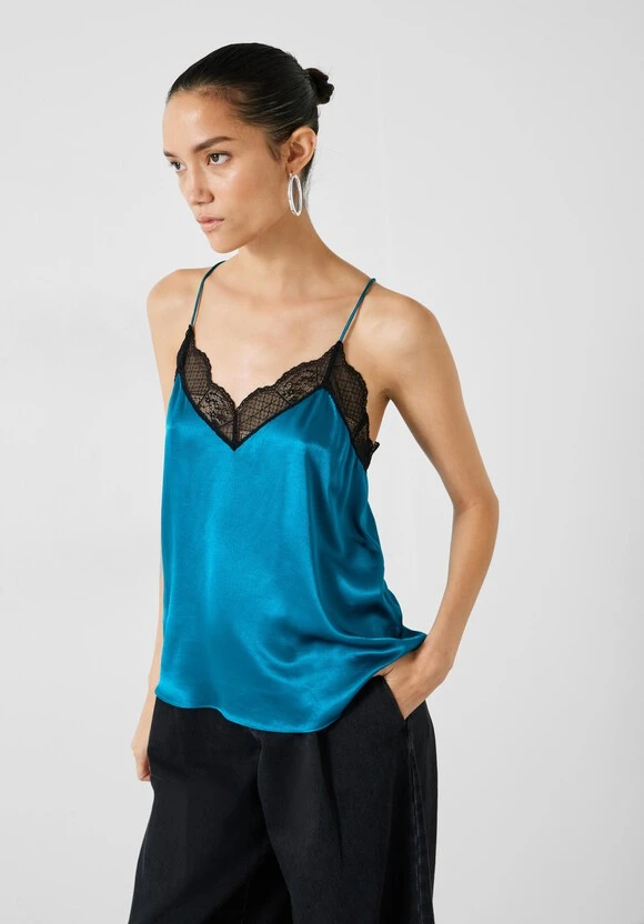 Estella Satin Lace Cami 1 Estella Satin Lace Cami