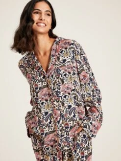 Navy Floral Pyjama Set -Clothing Store 107494s4