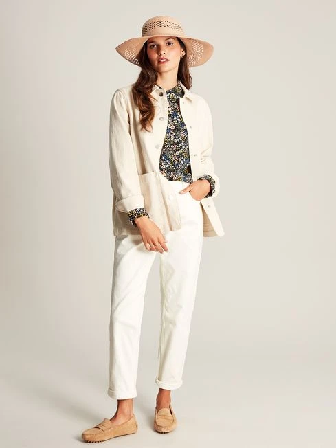 Joules Blue Kalina Concealed Placket Shirt 3 Joules Blue Kalina Concealed Placket Shirt - Image 3