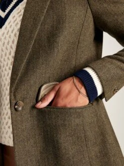 Brown Tweed Blazer -Clothing Store 152231s6