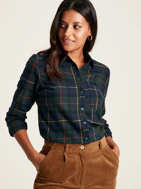 Green Check Brushed Shirt 1 Green Check Brushed Shirt