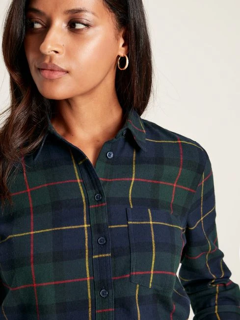 Green Check Brushed Shirt 6 Green Check Brushed Shirt - Image 6