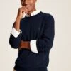 Navy Crew Neck Knitted Jumper