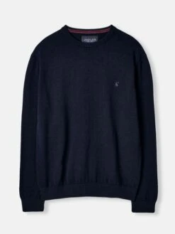 Navy Crew Neck Knitted Jumper -Clothing Store 159877s6
