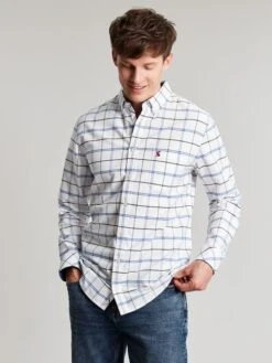 Blue/White Classic Fit Shirt 10 Blue/White Classic Fit Shirt -Clothing Store 163150s3