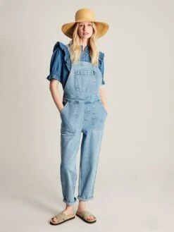 Blue Straight Leg Dungarees -Clothing Store 170664s17