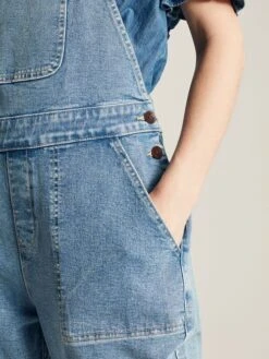 Blue Straight Leg Dungarees -Clothing Store 170664s19