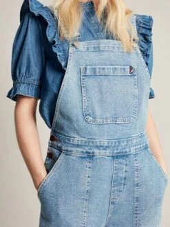 Blue Straight Leg Dungarees -Clothing Store 170664s22