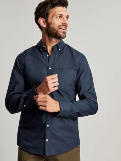 Oxford Navy Blue Classic Fit Shirt -Clothing Store 190215s4