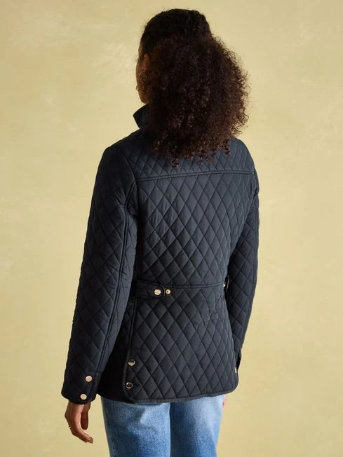 Navy Showerproof Quilted Jacket 2 Navy Showerproof Quilted Jacket - Image 2